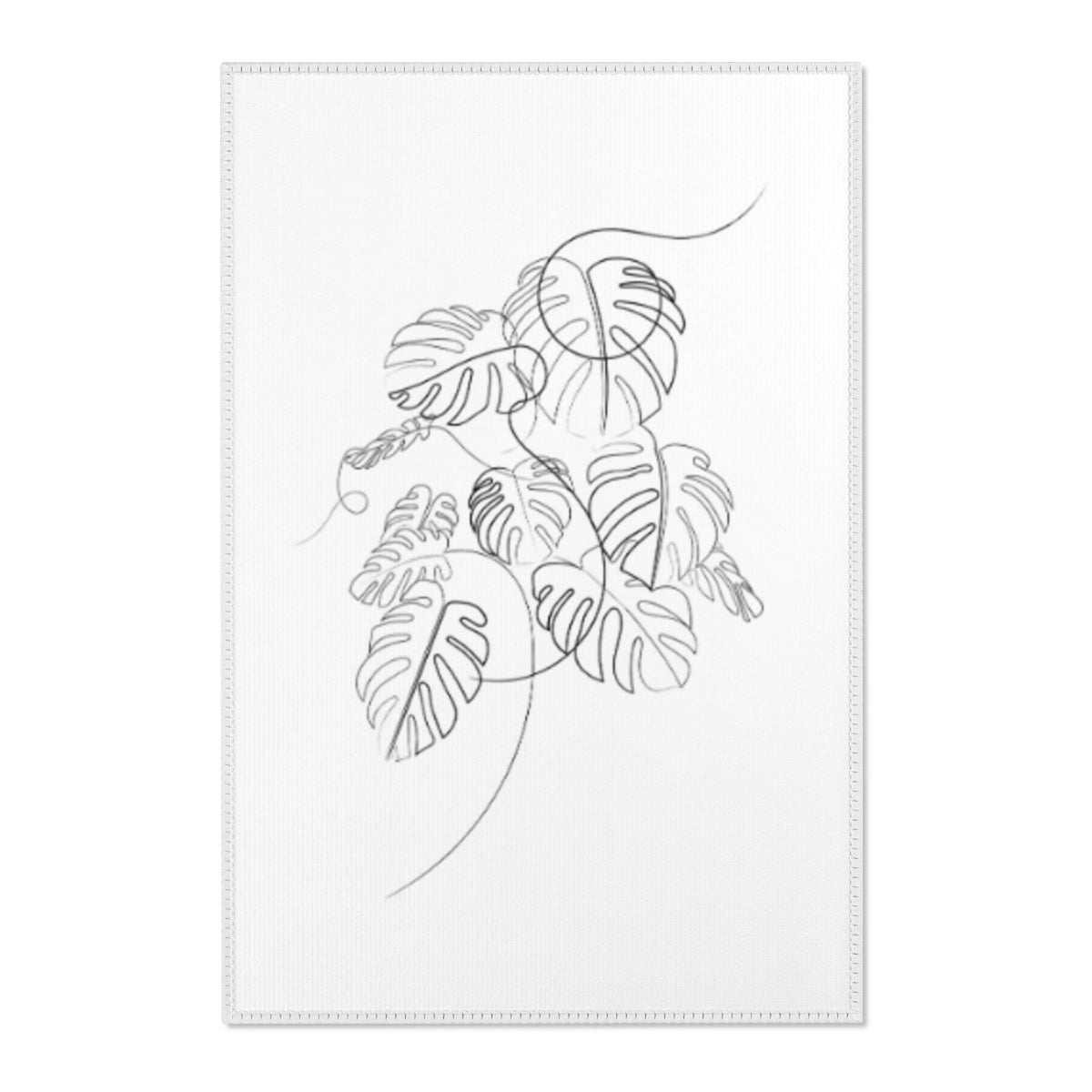 Plant Black White