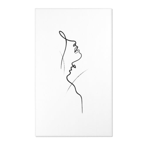 Minimalistic Face Silhouette Black/White