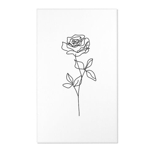 Minimalistic Rose Black/White